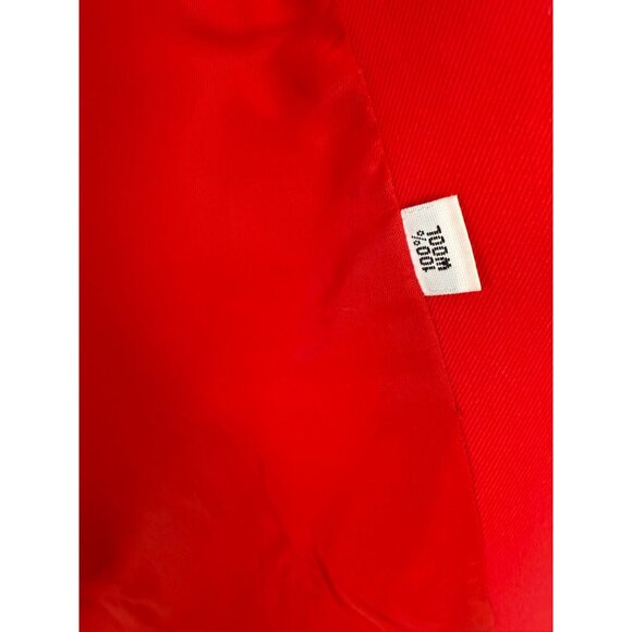 Vintage 80s Womens Gallant Red Wool Blazer Jacket Size 12 - Picture 9 of 12